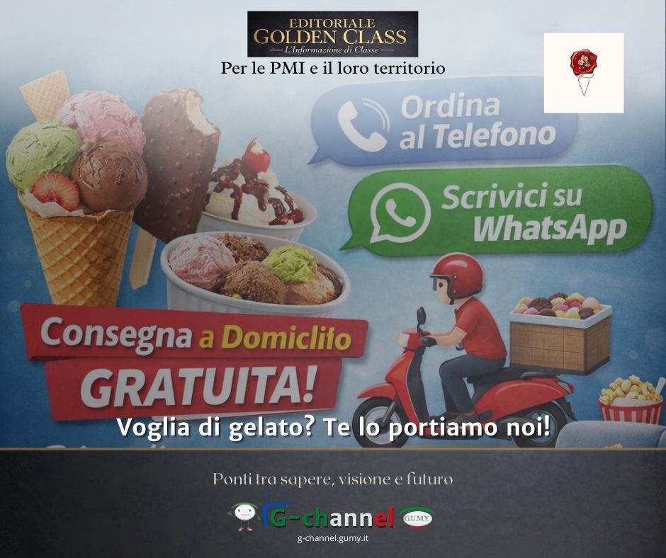 Voglia di gelato? Te lo portiamo noi!